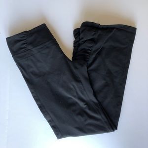 Athleta Black Rouched Leggings